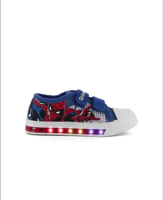 Sneakers blu stampa cartoon da bimbo con strappi